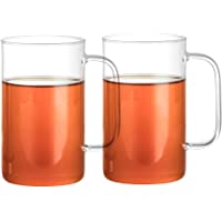 Los mejores  - 2x Vaso de té PURE550 hecho del Borosilicate a prueba de calor (500 ml) - lavavajillas a mano y altamente transparente…